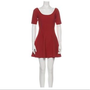 Elizabeth and James Red Scoop Neck dress